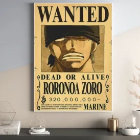 Affiche wanted One Piece-zoro 2
