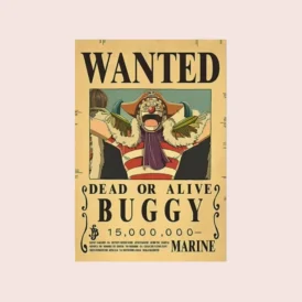 Affiche wanted One Piece-buggy 1