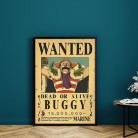 Affiche wanted One Piece-buggy 2