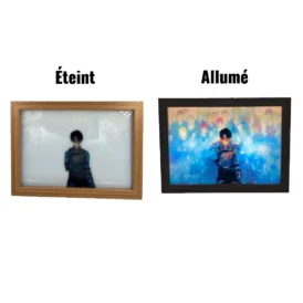 Cadre photo lumineux Caporal-Chef Livaï - Attaque des titans
