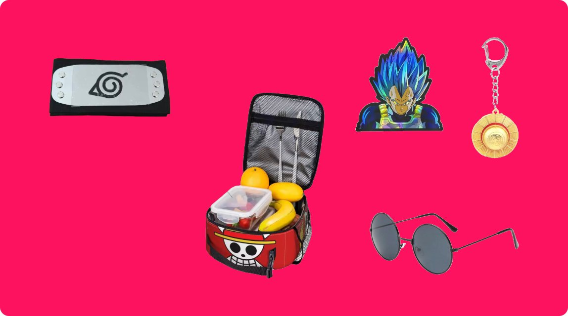 Aperçu catégories accessoires manga
